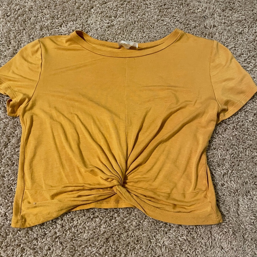 knotted crop top
